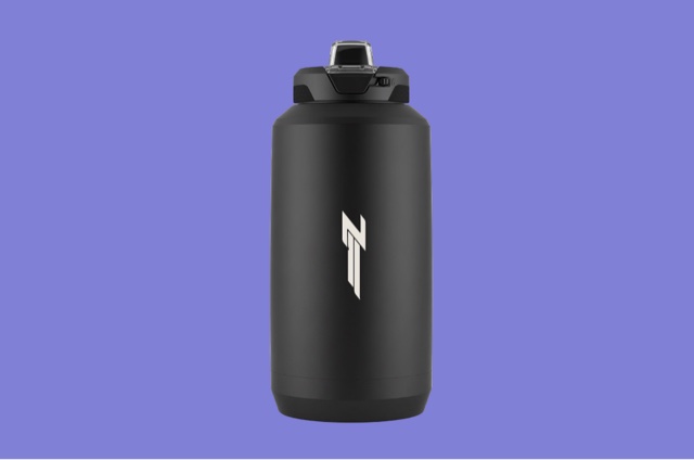 Gourde inox 600 ml noire, logo gravé laser
