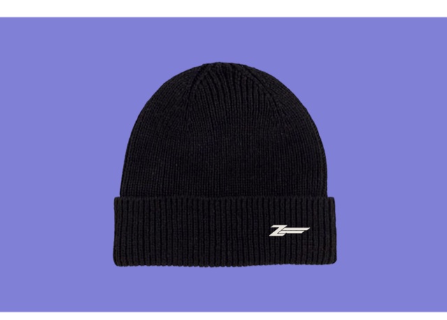Tuque Z Series noire à revers, logo brodé